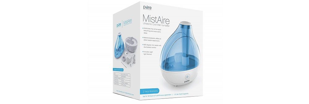 MistAire Ultrasonic Cool Mist Humidifier Review