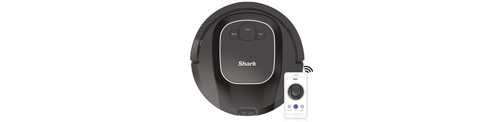 Shark ION R87, Wi-Fi Connected with Powerful Suction, Multi-Surface Brushroll and Voice Control with Alexa Robot Vacuum (RV871), 0.6 qt, Black